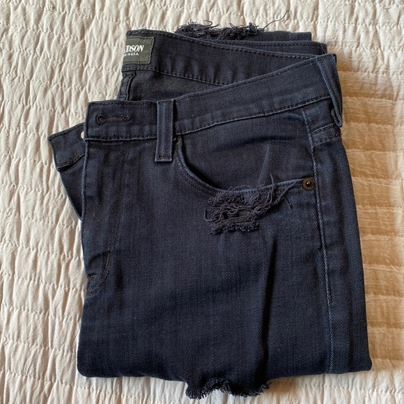 Hudson Jeans Denim - Hudson 27 Colette Midrise Skinny jeans in black
